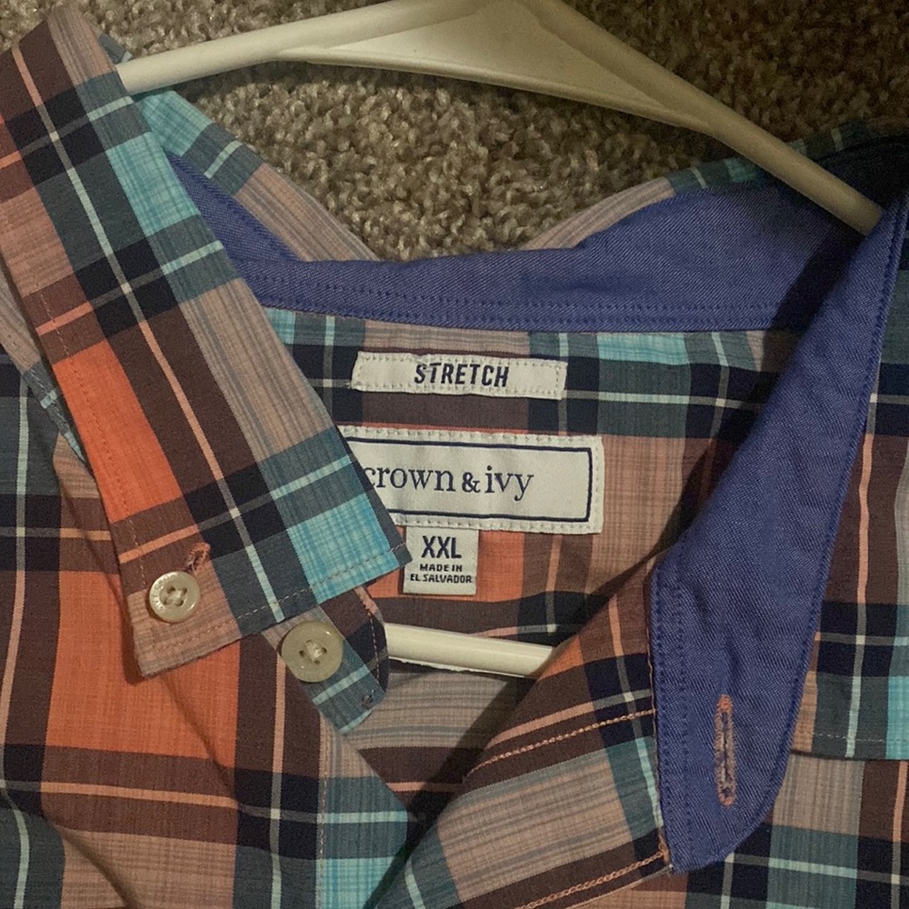 Crown & Ivy 2XL Stretch Long-sleeve Button Up shirt